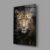 Leopard Glass Wall Art.